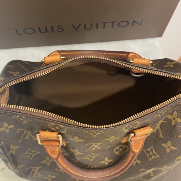 ❌SOLD❌ AUTHENTIC Louis Vuitton LV Monogram Canvas Speedy 25 Handbag Bag Vintage - Picture 14 of 16